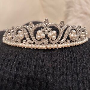 Elegant Swarovski and Pearl Tiara